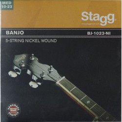 Jeu de cordes nickelés pour banjo à 5-cordes