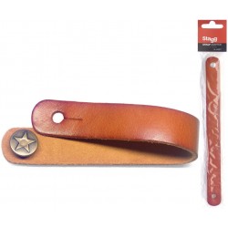 Prolongateur de sangle guitare en cuir marron clair