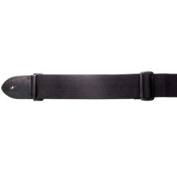 Courroie en nylon noir pour guitare avec boucle de règlage de sangle en