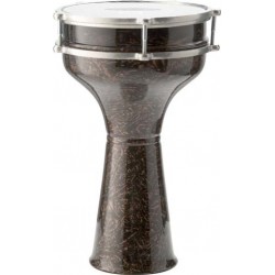 20 cm Darbuka aluminium coloré avec clef d'accordage