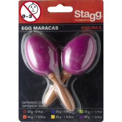 Paire de maracas oeufs en plastique