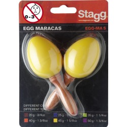 Paire de maracas oeufs en plastique