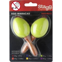 Paire de maracas oeufs en plastique