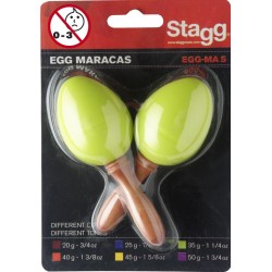 Paire de maracas oeufs en plastique