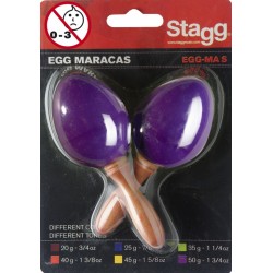 Paire de maracas oeufs en plastique