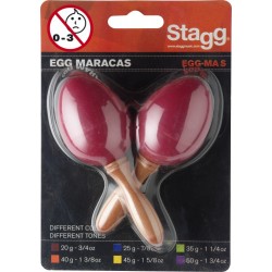 Paire de maracas oeufs en plastique