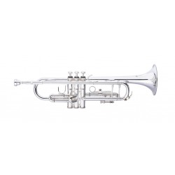 Trompette professionnelle en Sib, pavillon et branche d'embouchure en cuivre rose