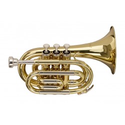 Trompette de poche en Sib, avec pavillon de trompette en sib standard