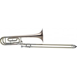 Trombone à coulisse ténor professionnel en Sib et Fa, pavillon en cuivre rose, perce L