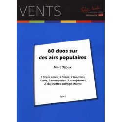 60 Duos sur des airs populaires pour vents