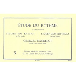 Etude du rythme vol 3  de Georges Dandelot ed Leduc