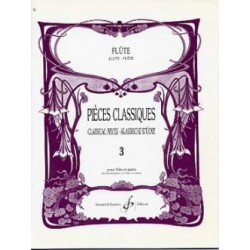 Pieces classiques - Volume 3 - Flûte et piano Pierre Paubon