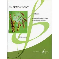 GOTKOVSKY Ida Brillance pour saxo alto et piano ed billaudot