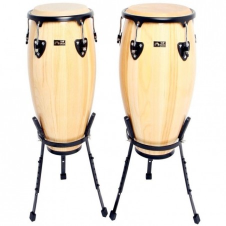 Set Congas Club Salsa 10"+ 11"+ Stand