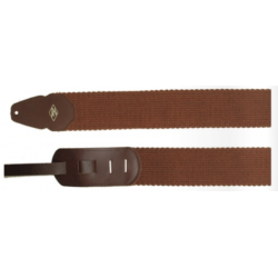 LS-307BN 3" Cinch Cotton Knit Brown Guitar Strap
