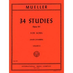 34 Études pour Cor Op. 64 - Vol. 2 Muller