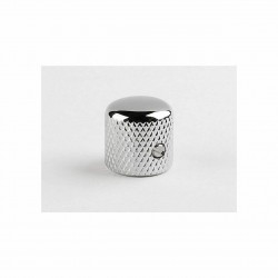 bouton chrome à vis 19x19 mm pour potar 6.1 mn