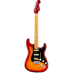 STRATOCASTER AMERICAN ULTRA LUXE  MN PLASMA RED BURST