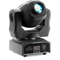 Projecteur lyre équipé d'un COB LED de 60 watts, 7 couleurs, 7 gobos