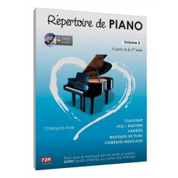 Répertoire de piano vol 2 de Christophe Astié ed F2M