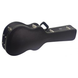 Etui rigide Deluxe en tweed noir pour guitare western / dreadnought, série Vintage-style