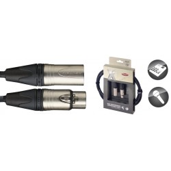 Câble de microphone XLR/XLR (m/f), 3 m