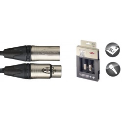 Câble de microphone XLR/XLR (m/f), 1 m