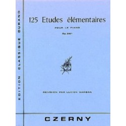 125 études élémentaires pour piano op.261 de CZERNY
