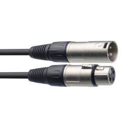 Câble de haut-parleur, XLR/XLR (m/f), 10 m