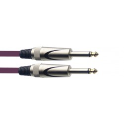 Câble instrument, jack/jack (m/m), 6 m, connecteurs robustes, violet, série S