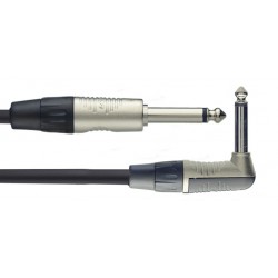 Câble instrument, jack/jack (m/m, droit/coudé), 3 m