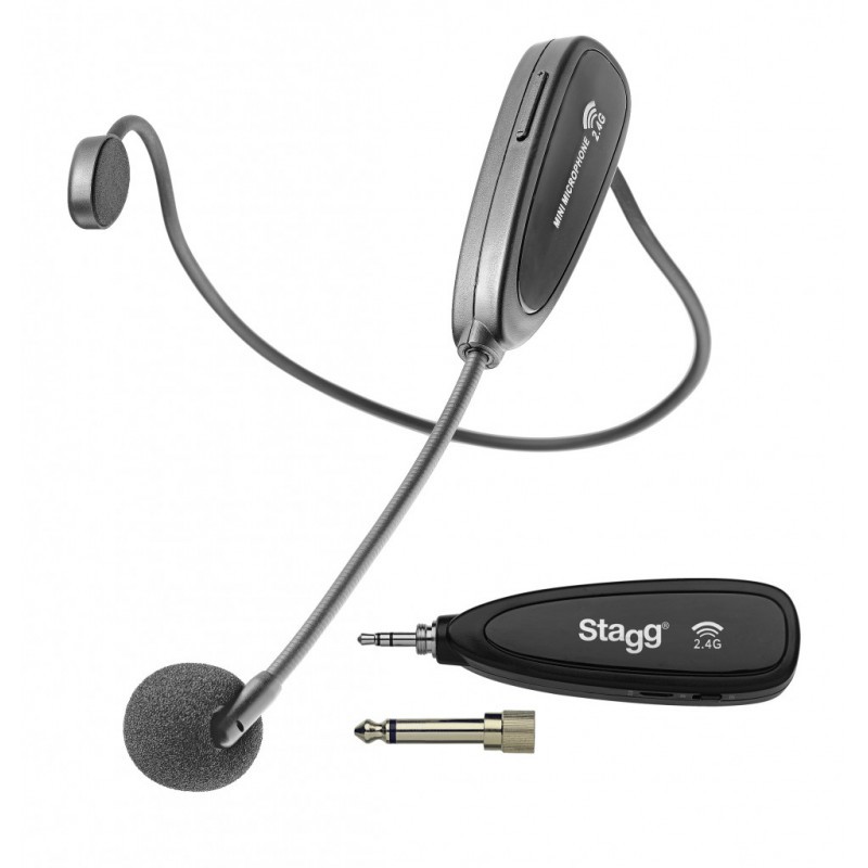 Micro-casque sans fil de 2,4 GHz (avec émetteur et récepteur) Stagg