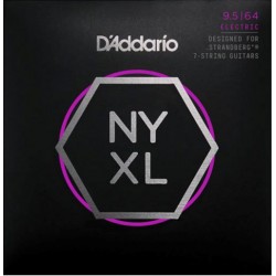 Jeu de 7 cordes guitare électrique NYXL09564SB  D'Addario