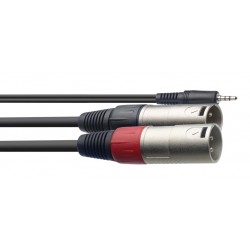 Câble Y, mini jack/XLR (m/m), 3 m