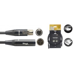 Câble audio, série N - mini XLR M / mini XLR F (4 broches)