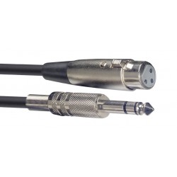 Câble audio, XLR/jack (f/m), 3 m