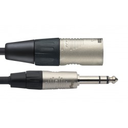 Câble audio professionnel - jack stereo/XLR M, série