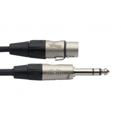 Série N, câble audio, jack/XLR (m/f), stéréo, 1 m