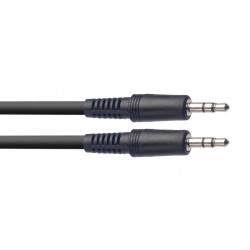 Câble audio, mini jack/mini jack (m/m), 3 m Stagg