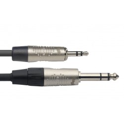Série N, câble audio, mini jack/jack (m/m), stéréo, 1 m