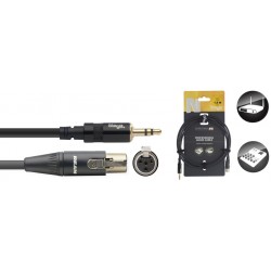 Câble audio, série N - mini jack stéréo M/ mini XLR F (4 broches)