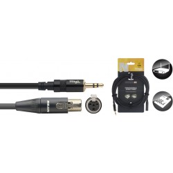 Câble audio, série N - mini jack stéréo M/ mini XLR F (4 broches)