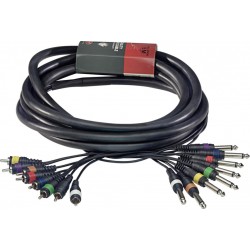 Multicâble - 8 x phone-plug/8 x RCA m