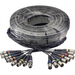 Multicâble - 8 x XLR f./8 x XLR m