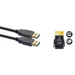 Câble USB 3.0, USB A/USB A (m/m), 1,5 m