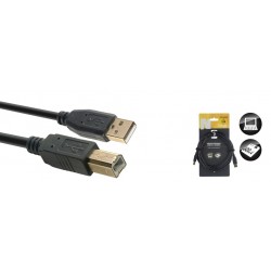 Câble USB 2.0, USB A/USB B (m/m), 3 m