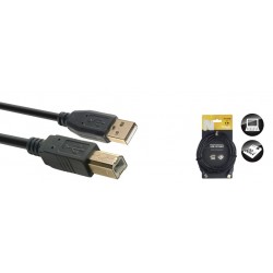 Câble USB 2.0, USB A/USB B (m/m), 5 m