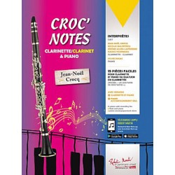 Croc'Notes clarinette&Piano de J.N Crocq ed R.Martin