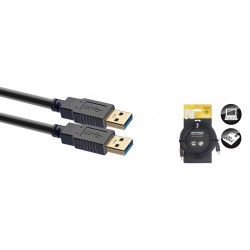 Câble USB 3.0, USB A/USB A (m/m), 3 m