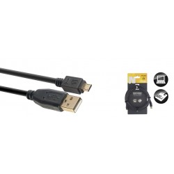 Câble USB 2.0, Série N - micro USB A mâle / USB A mâle